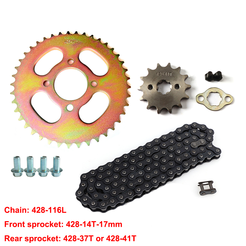 428 Chain - Kit de corrente de transmissão dianteira