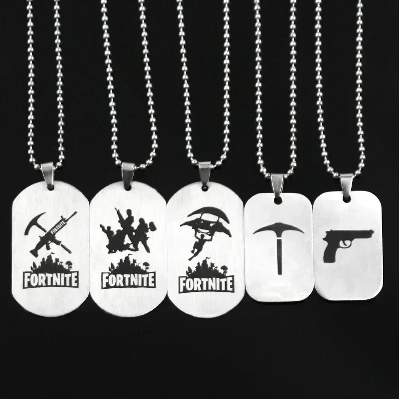 Steel Chain - Colar de Anime Fortnite em Aço