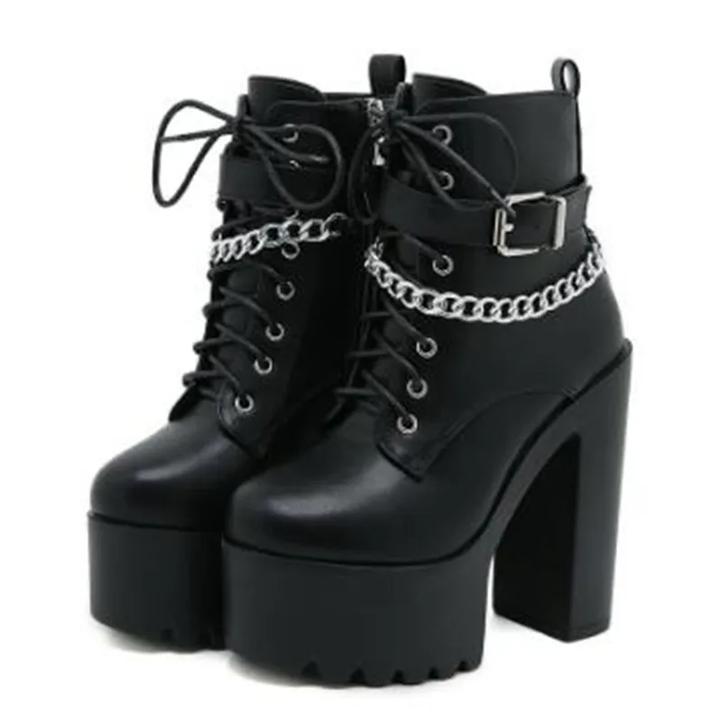 Motorcycle Chain - Nova fivela gótica cinta tornozelo botas