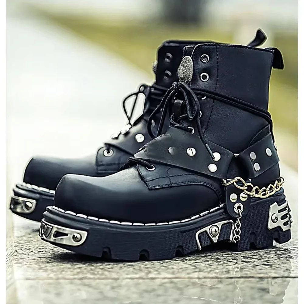 Botas de Motocicleta Masculina - Motorcycle Chain avaliação e preço