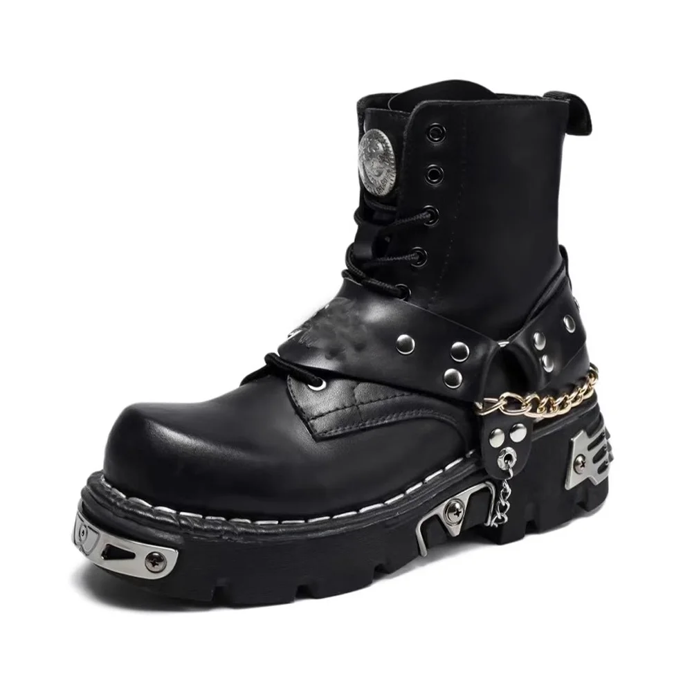Botas de Motocicleta Masculina - Motorcycle Chain avaliação e preço