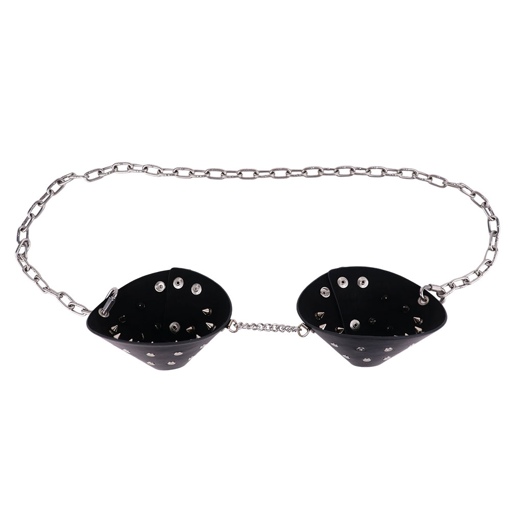Doglov peito bondage feminino  - Steel Chain avaliação e preço