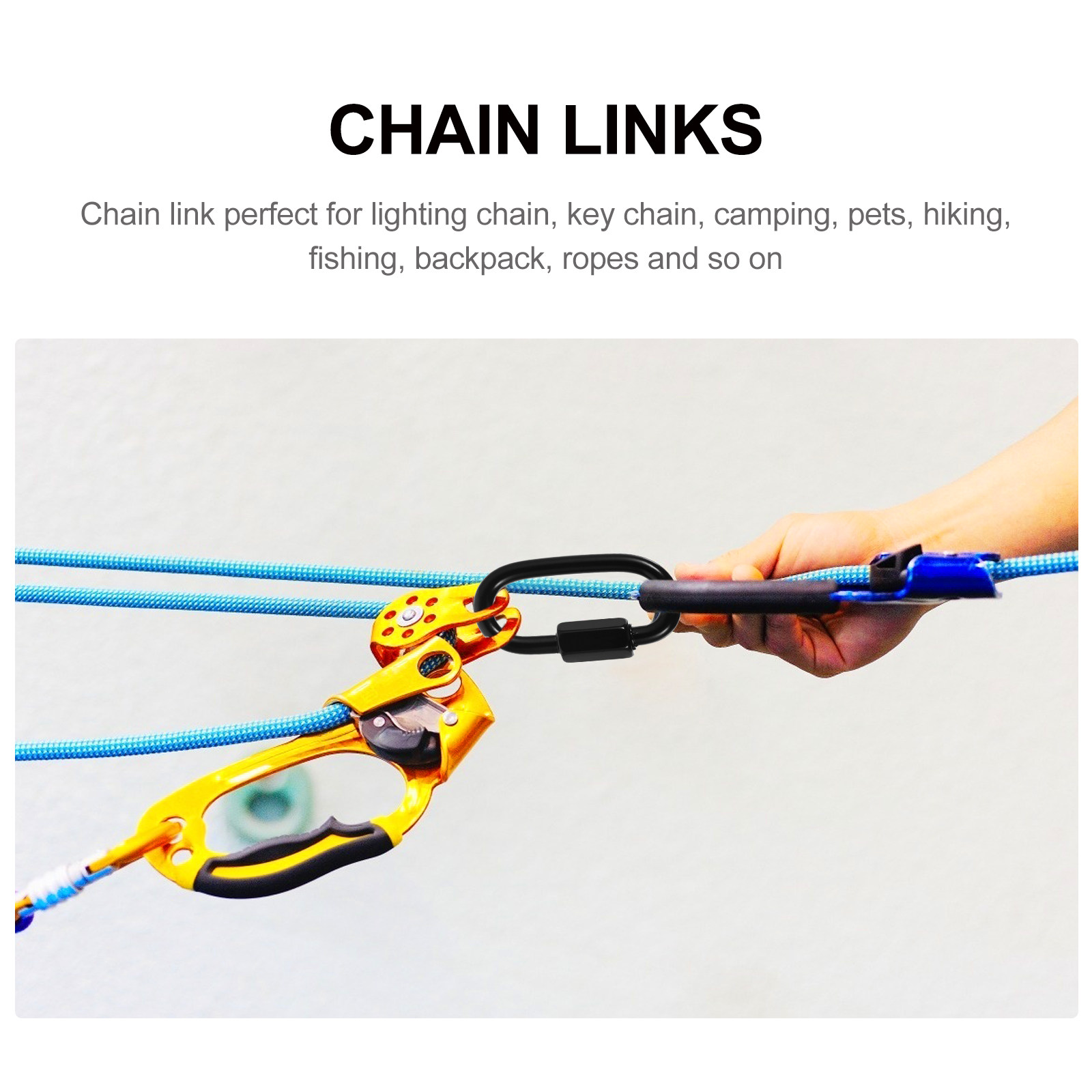 8 peças de conectores de corda - Steel Chain avaliação e preço