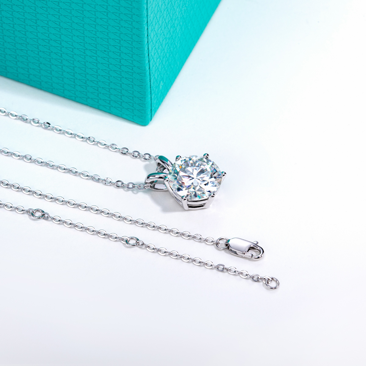 AnuJewel D Cor Moissanite Cola - Ansi Chain avaliação e preço