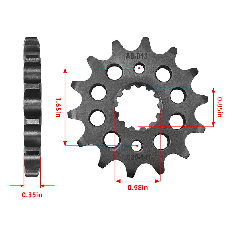 Roda dentada dianteira e trase - 530 Chain avaliação e preço