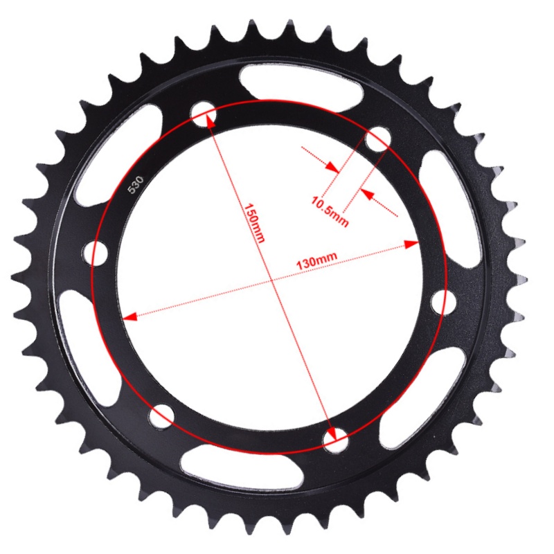Roda dentada dianteira e trase - 530 Chain avaliação e preço