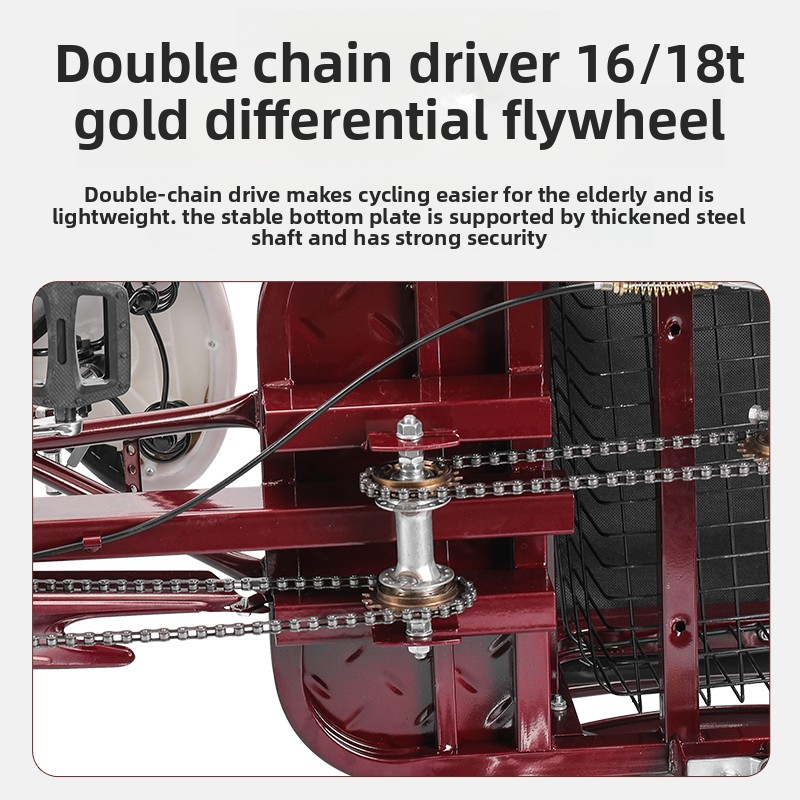 Triciclo de pedal rosa para ad - Bicycle Chain avaliação e preço
