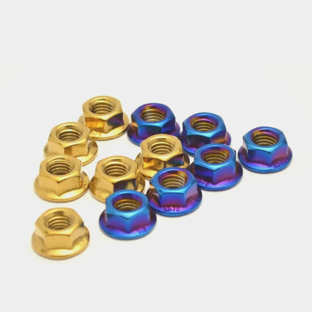 6 peças m10x1.25 porcas da rod - Sprocket avaliação e preço