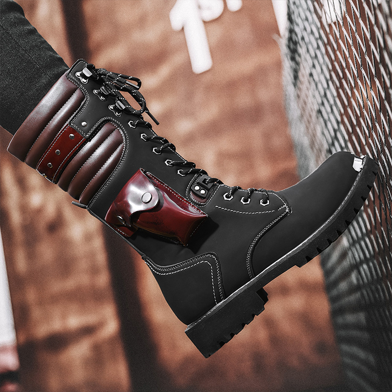 Botas masculinas plus size cas - Motorcycle Chain avaliação e preço