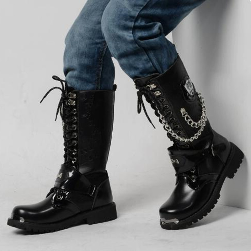 Botas de Motocicleta Masculina - Motorcycle Chain avaliação e preço