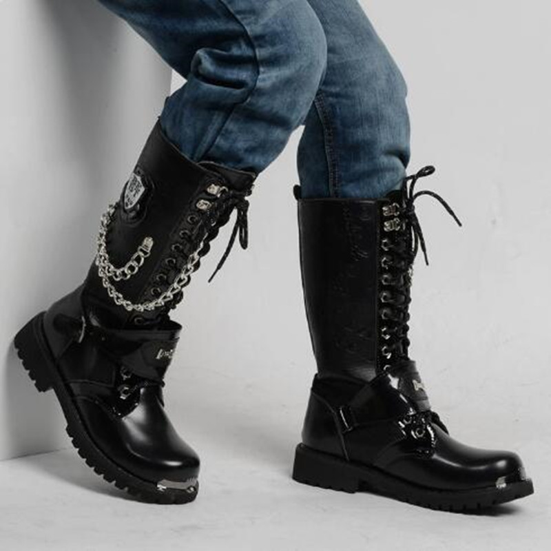 Botas de Motocicleta Masculina - Motorcycle Chain avaliação e preço